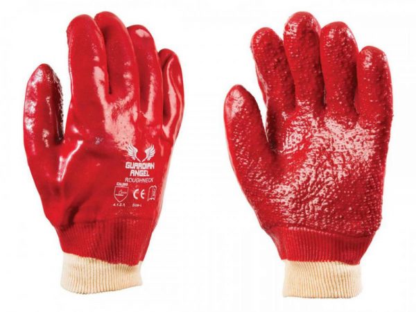 Rougneck Red PVC Coated Gloves